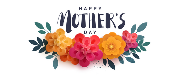 Mother's Day banner with flowers