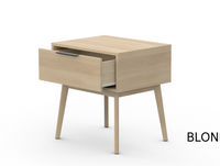 Estes Nightstand with drawer in Pecan