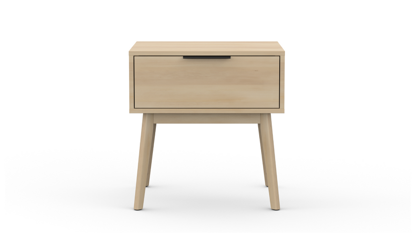 Wood nightstand in Blonde finish