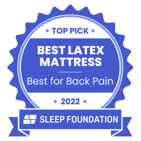 Sleep Foundation Best latex mattress award badge