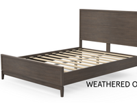 Bedroom with Nolah Evolution Mattress on the Mesa Bed Frame in Fieldstone