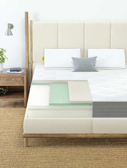 Cut view of Nolah Original mattress layers