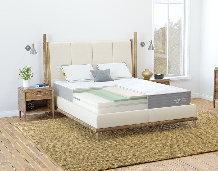 Wide view of Nolah Original mattress internal layers